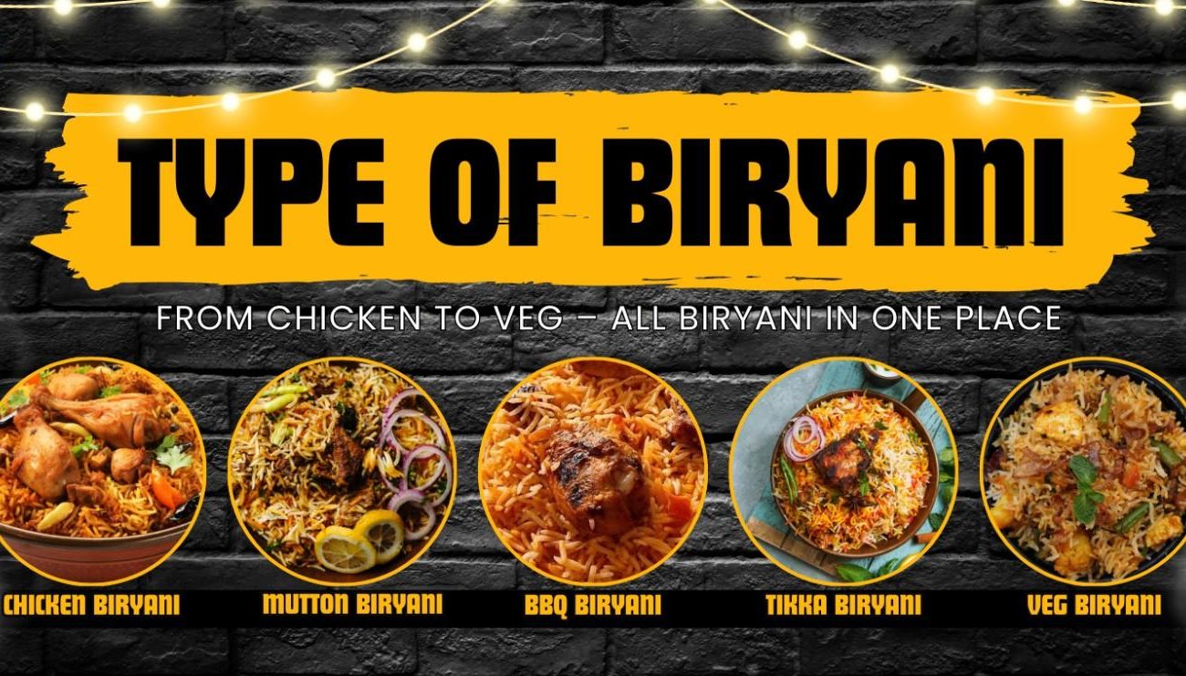 types of biryani at student biryani