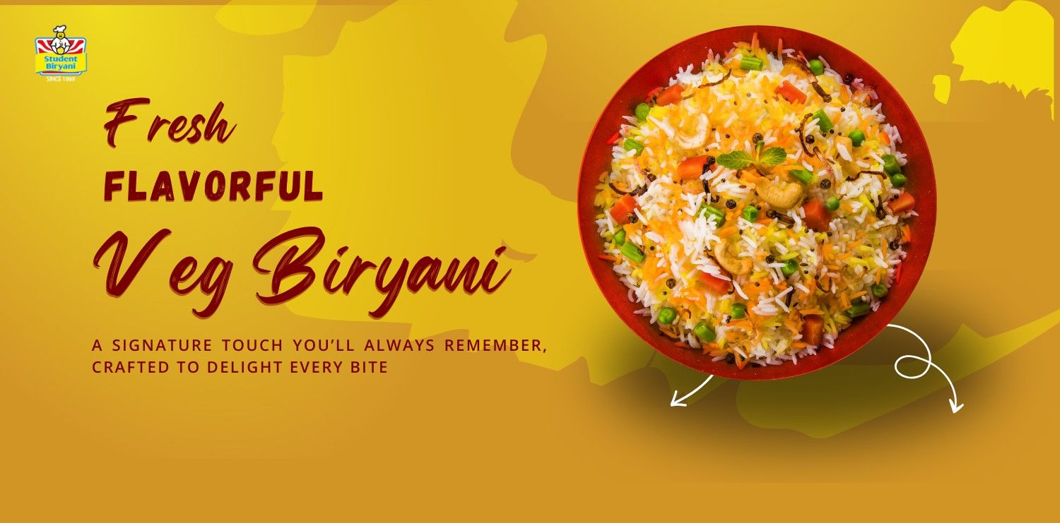 Veg biryani of student biryani
