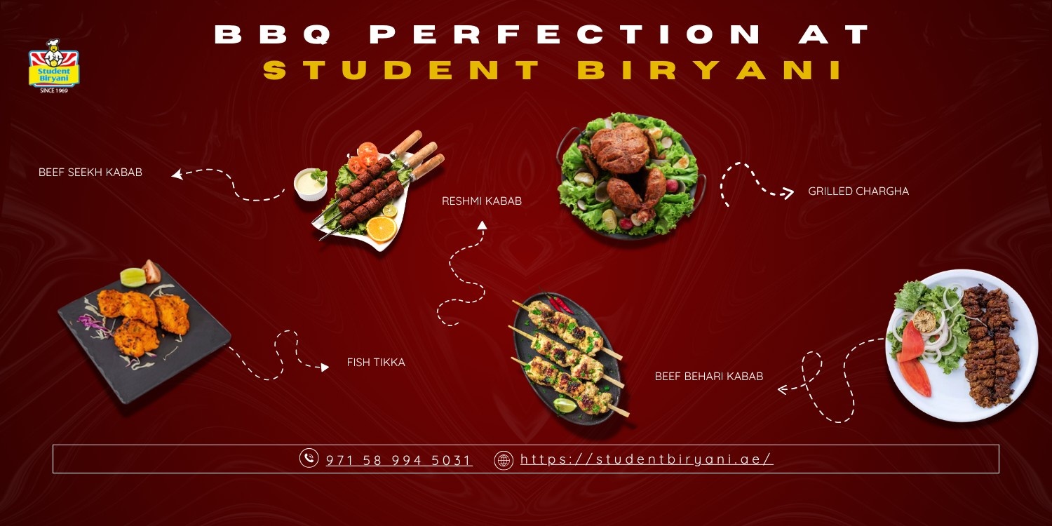 bbq menu at student biryani