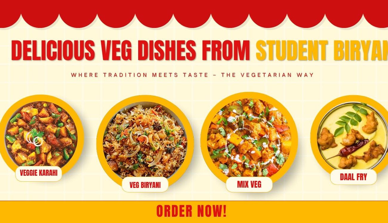 Veg Dishes of student biryani