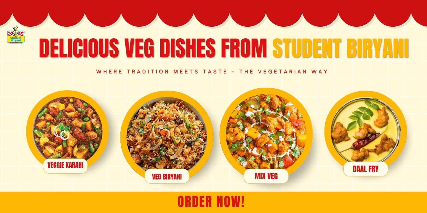 Veg Dishes of student biryani