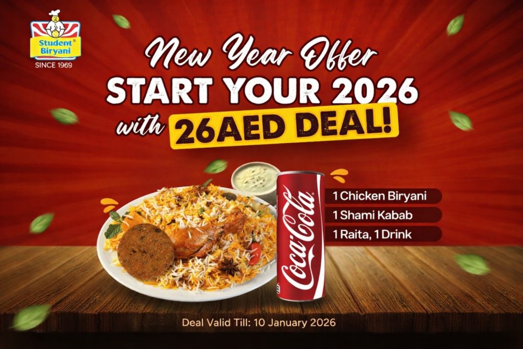 Student biryani new year deal