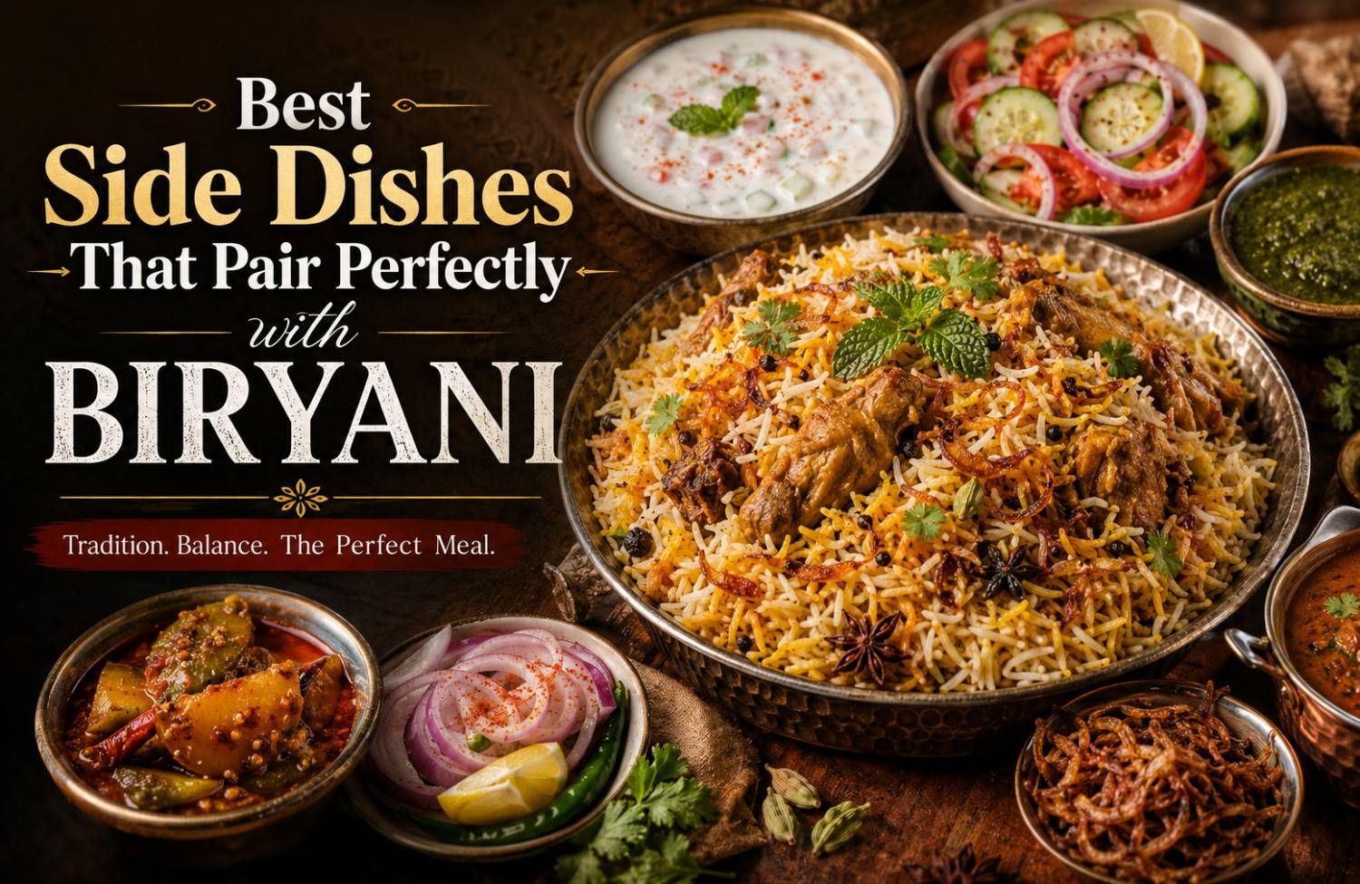 best side dishes with biryani