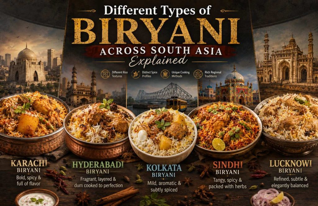 Different Types of Biryani across South-Asia