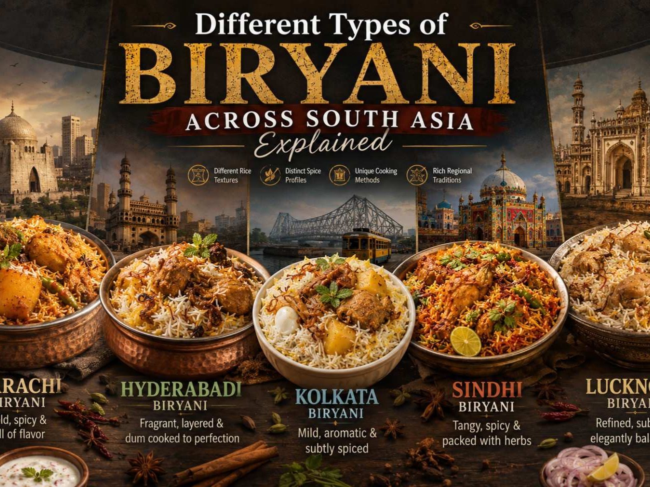 Different Types of Biryani across South-Asia