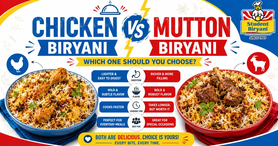 Chicken vs Mutton Biryani: Which One Should You Choose?