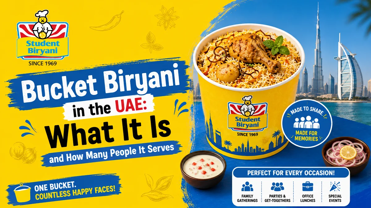 Bucket Biryani in the UAE What It Is and How Many People It Serves
