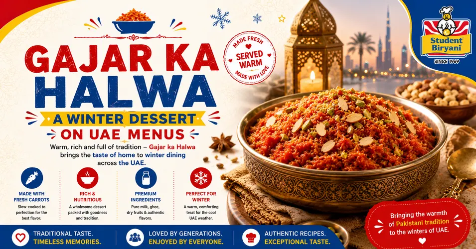 Gajar Ka Halwa A Winter Dessert on UAE Menus